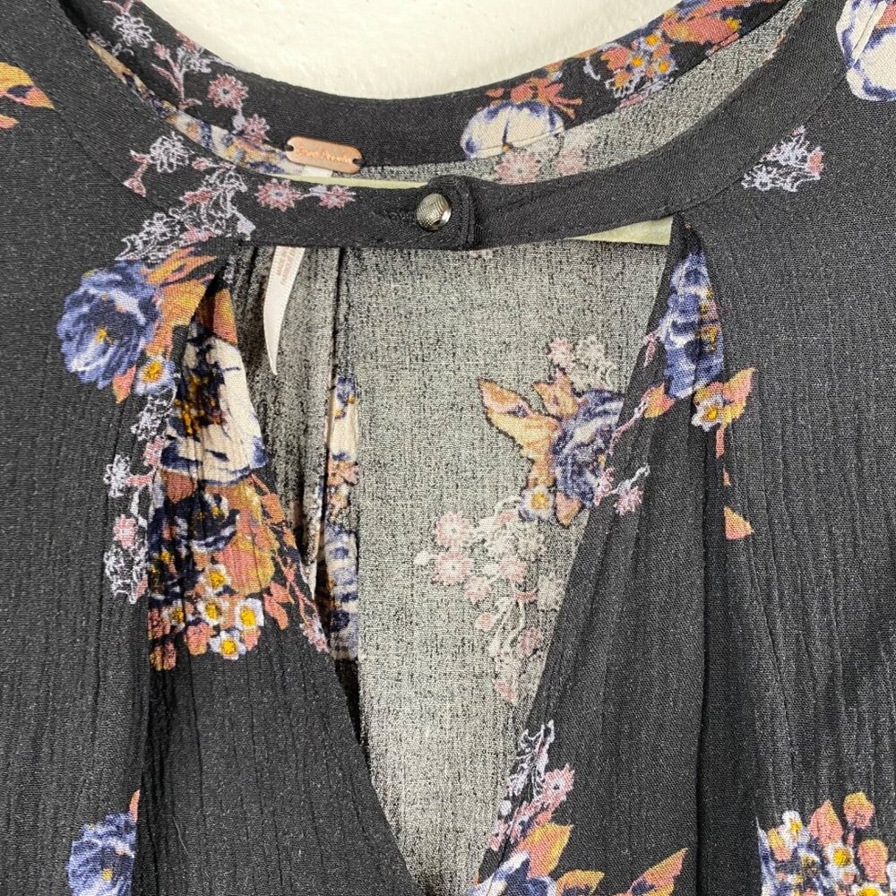 Free People Floral Snap Out Of It Swing Dress Side Pockets Loose Fit Size Large - Picture 5 of 10